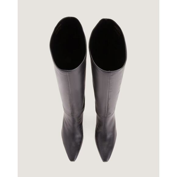 EVERLANE The Banana Boot Black Knee High Napa Leather Point Toe Pull On 6 NEW - Picture 5 of 11